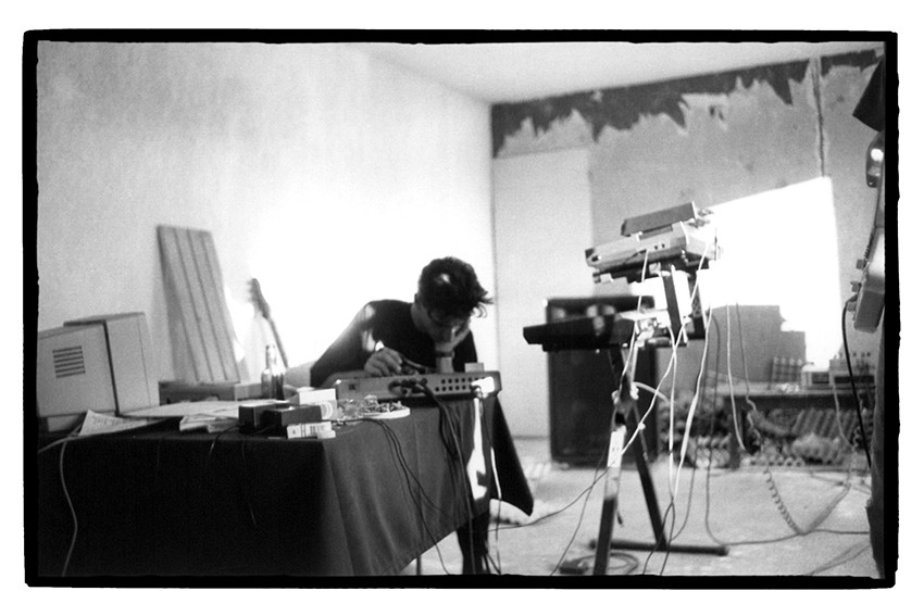 Au studio de répétitions. Nîmes. le 14/08/1990